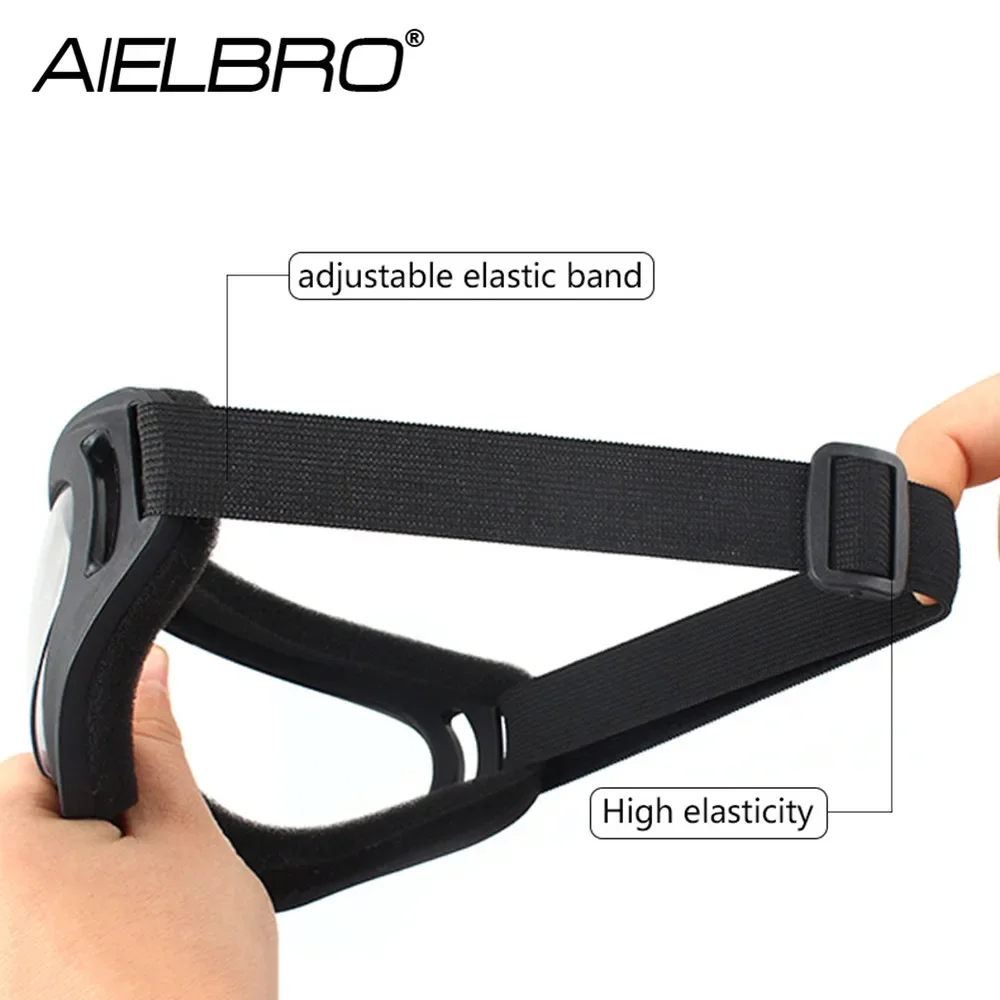 AIELBRO-Máscara de esquí a prueba de viento para invierno, gafas deportivas para nieve, esquí, UV400