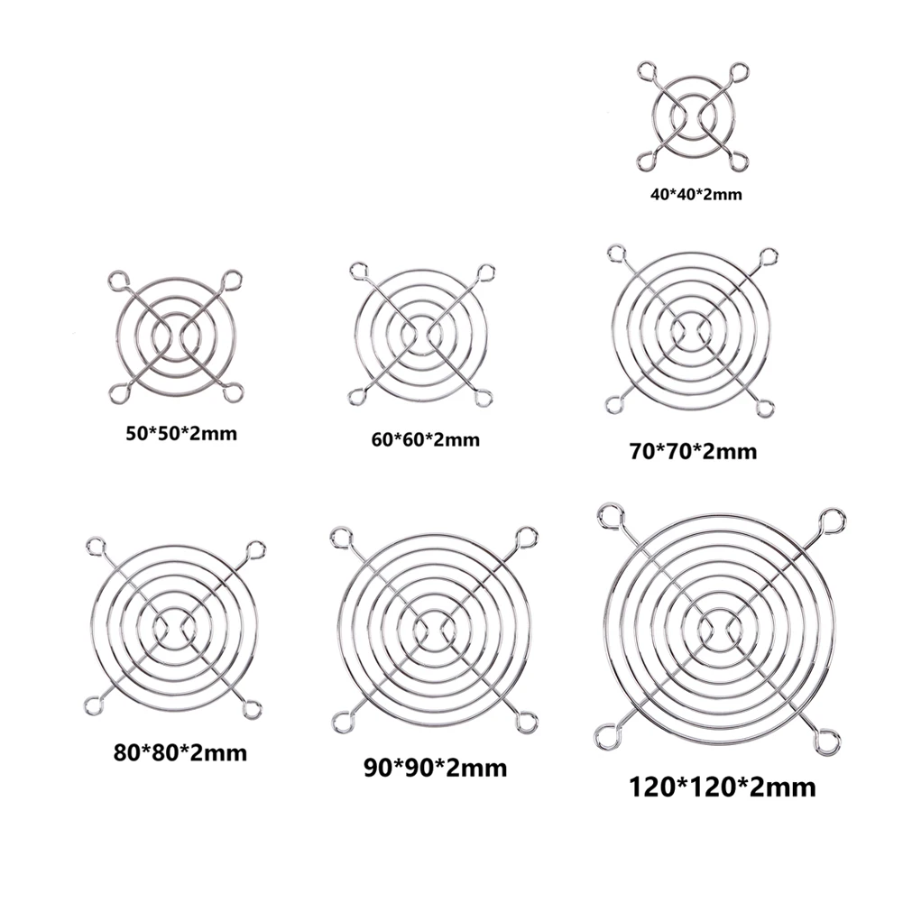 5pcs Computer Case Fan Grills Finger Guard 40mm 50mm 60mm 70mm 80mm 90mm 110mm