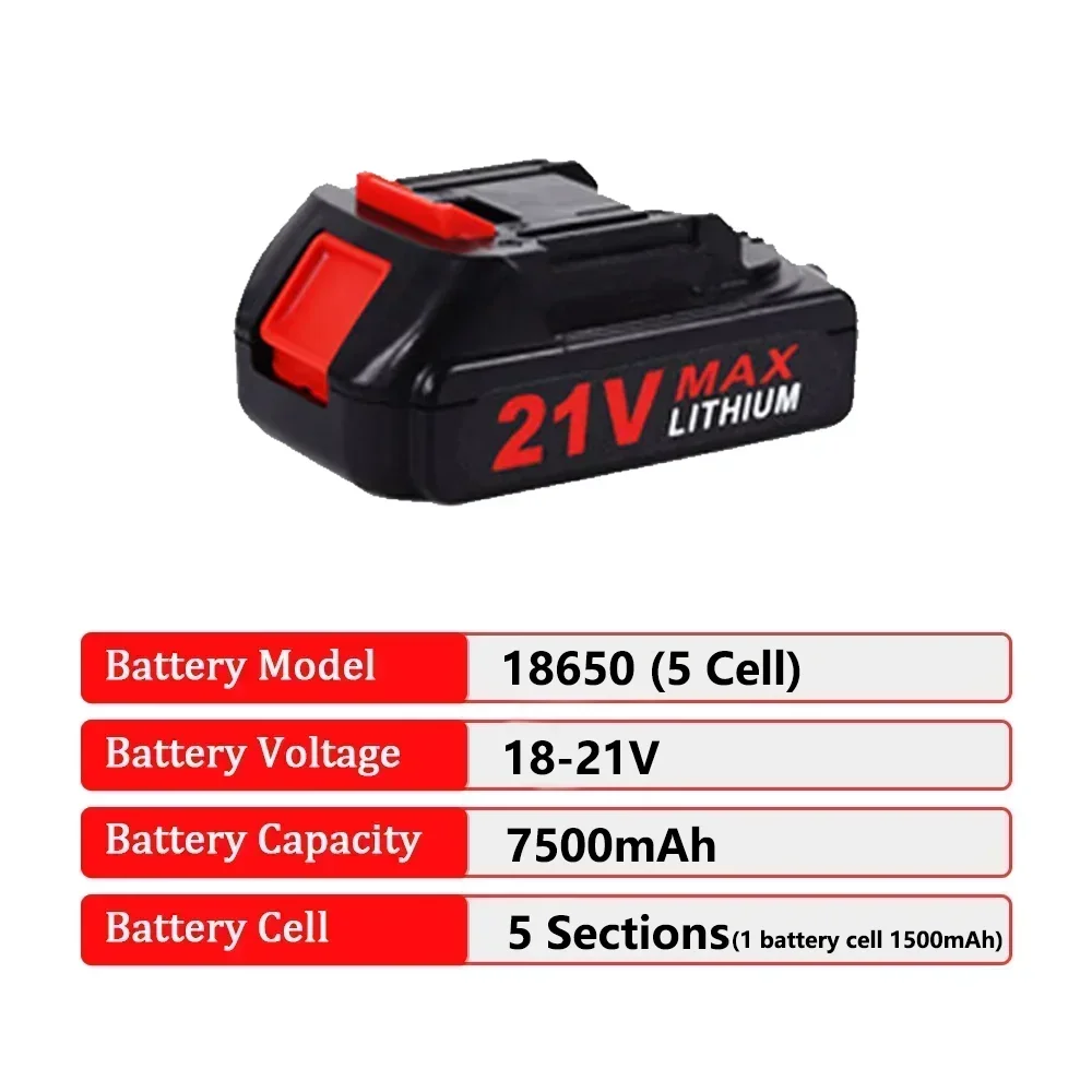 18V 20V 21V vysoce výkonná dobíjecí lithium-iontová baterie s nabíječkou pro Makita BL1830 BL1840 BL1850 baterie pro elektrické nářadí - náhled 3