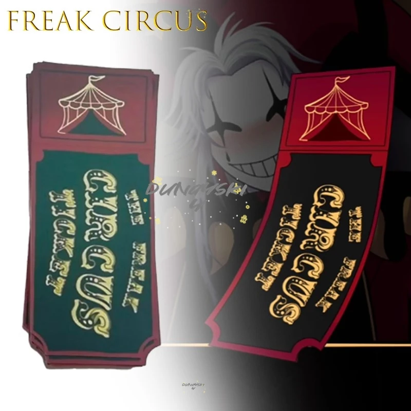 【専門出品】 hysteric circus チケット Freak Circus Ticket Card High Quality Red Green Pink Anime