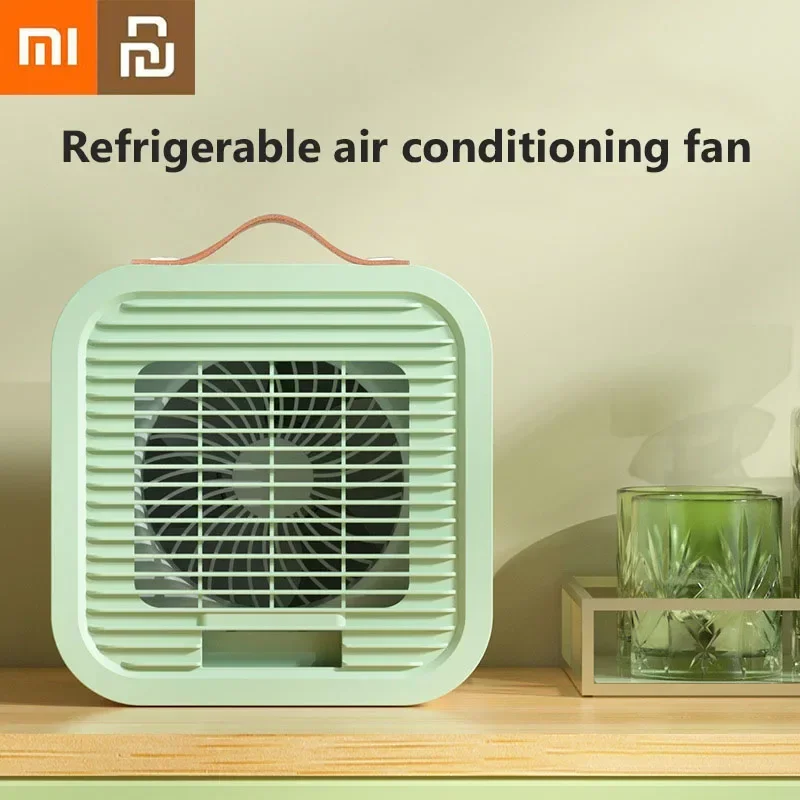 Xiaomi Youpin Portable Desktop Fan 3-speed Air Conditioning Fan Ice Water Cooling Air Cooler Home Office Desktop Chargeable Fan