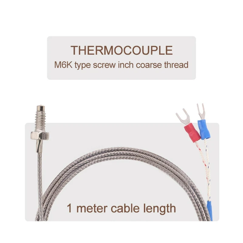 REX-C100 Digital PID Temperature Controller Thermostat SSR output Max.40A SSR Relay K Thermocouple Probe High Quality