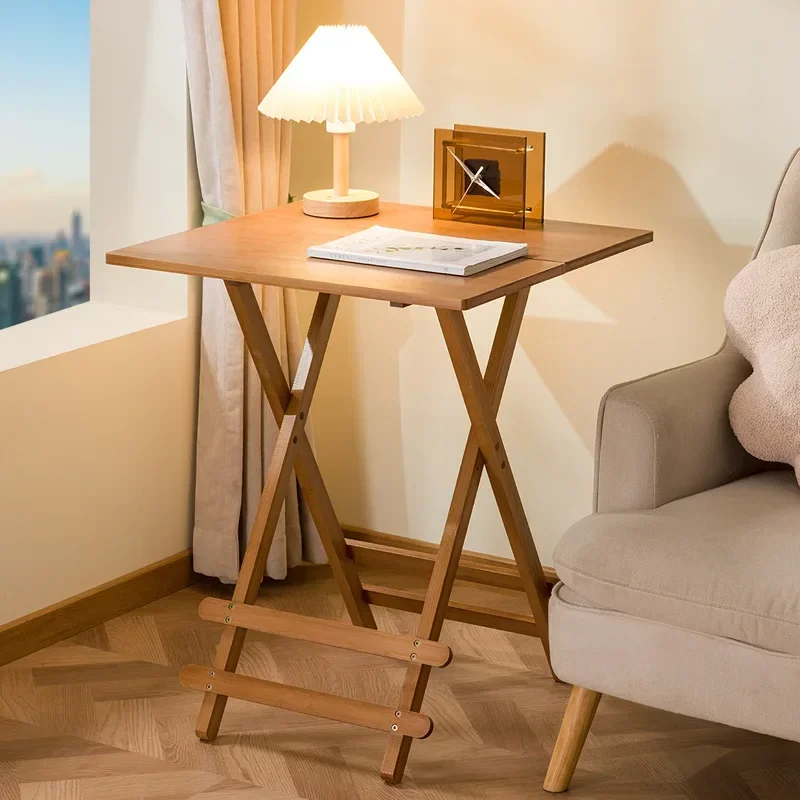 Folding table dining table household small table eating table simple small folding table and chairs portable stall table