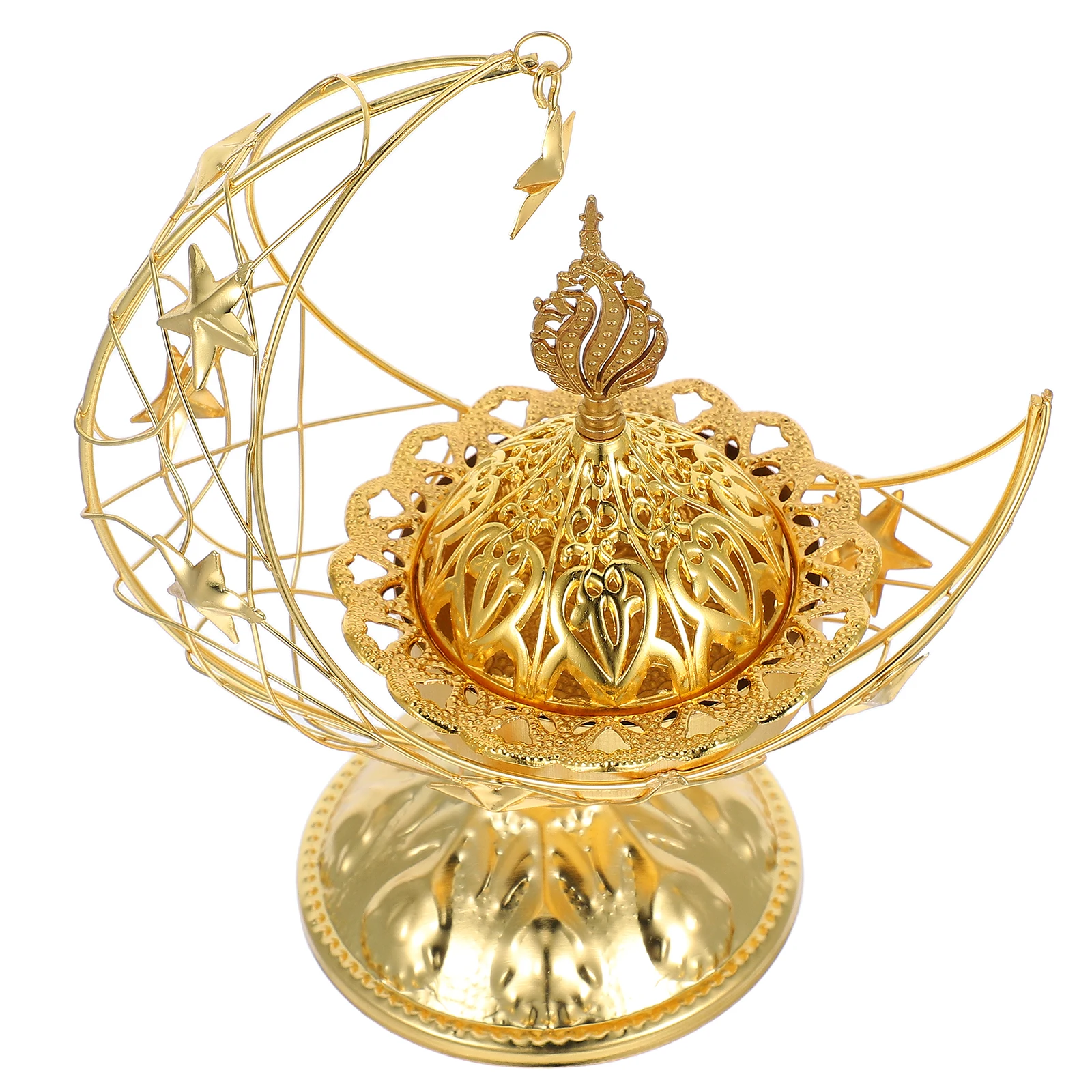 

Arabian Censer Incense Muslim Metal Censer Burner Iron Eid Mubarak Tabletop Decorations Crafted Home Decor Eid Ramadan Middle