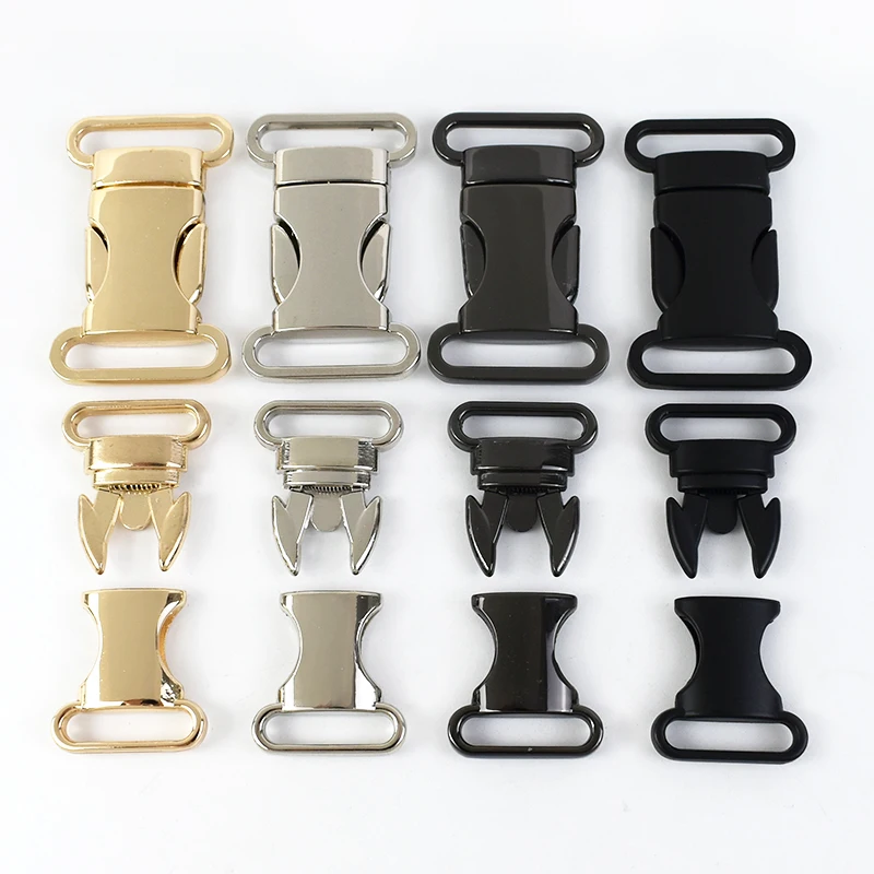 2pcs/4pcs In Metallo Fibbie Per Cinture 20 millimetri 25 millimetri di Clip A Scatto Chiusura Fibbia per Borse Cinture di Abbigliamento FAI DA TE
