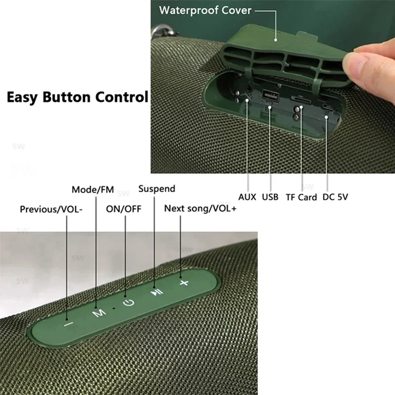 Tg187-Bluetooth付きポータブルスピーカー,ワイドスクリーン,50w,防水,サブウーファー,ブームボックス,ミュージックセンター,電話,コンピュータースピーカー