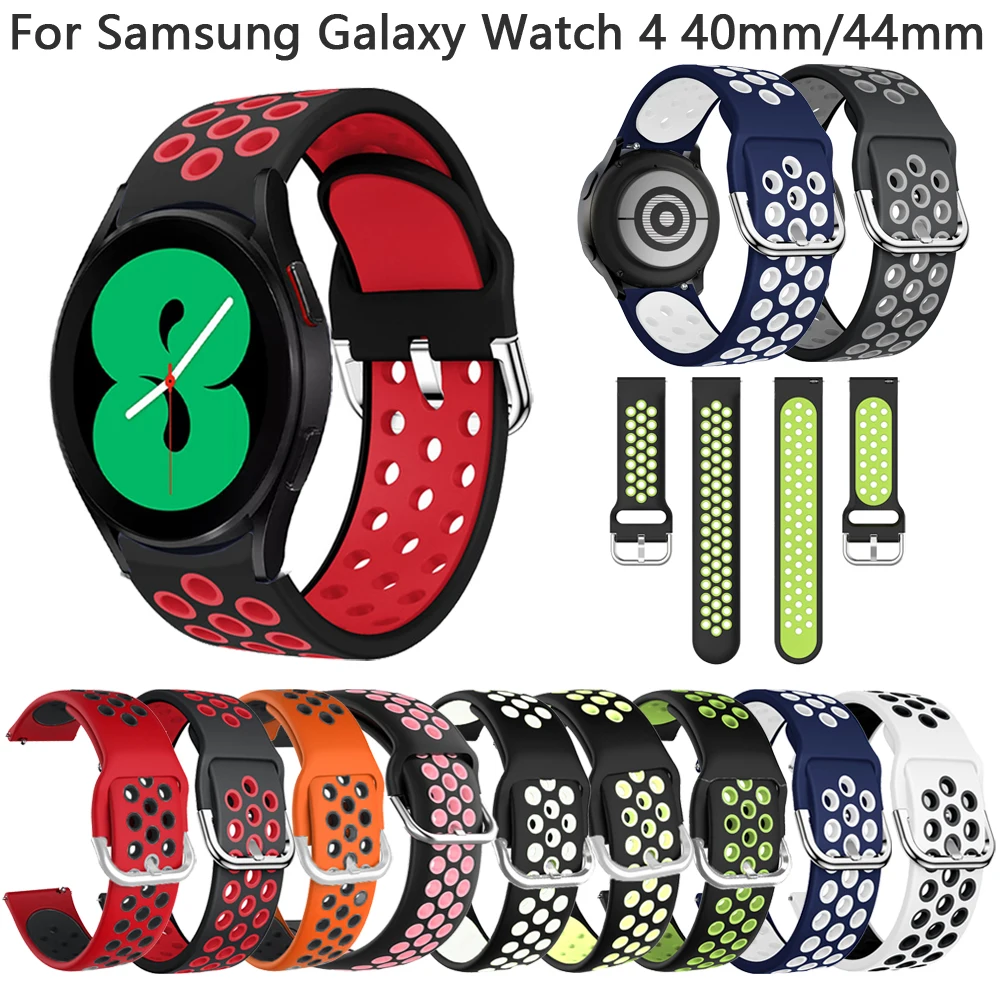 

Hot 20mm Breathable Smart Band For Samsung Galaxy Watch 4 40mm Classic 42mm Active 2 40 44mm Strap Smartwatch Wristband Bracelet