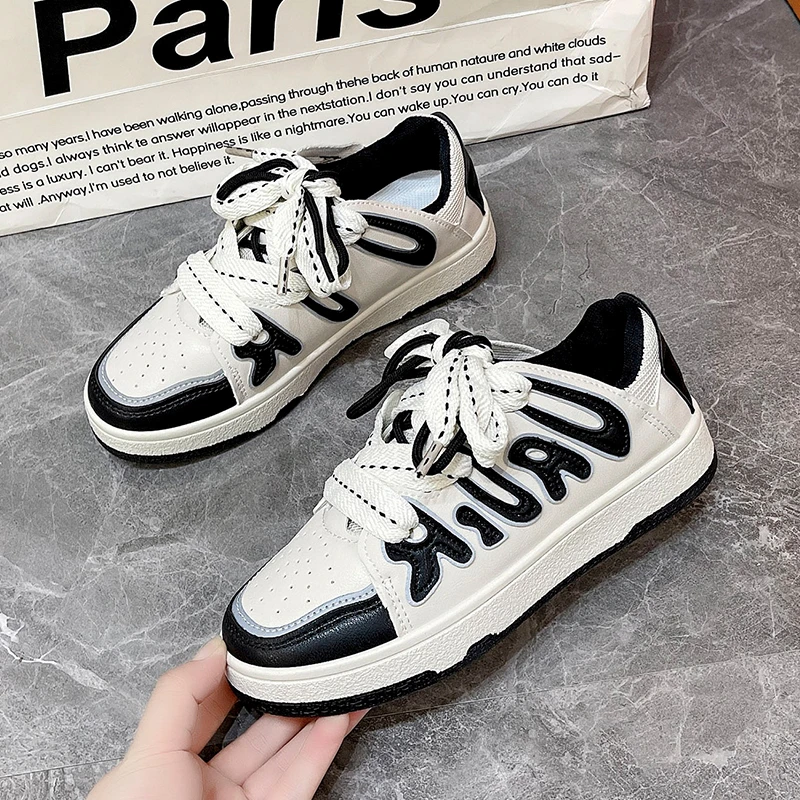 

Новая уличная женская обувь, удобные модные туфли с буквенным принтом, универсальные повседневные спортивные низкие кеды, Zapatillas Mujer