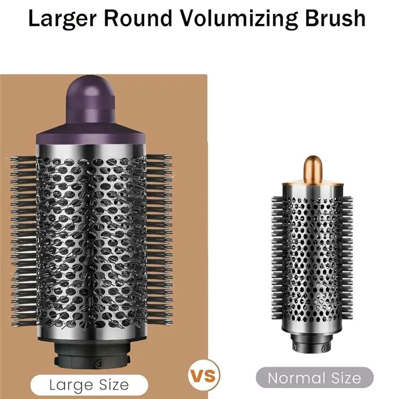 مرفق فرشاة مستديرة كبيرة الحجم لـ Dyson Airwrap HS01/HS05/HS08، أداة تصفيف الزغب