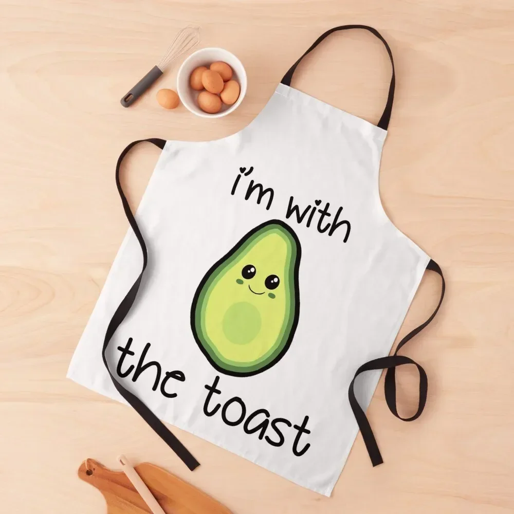 

I'm with the Toast Apron work ladies Kitchen And Household Goods waterproof for women Apron