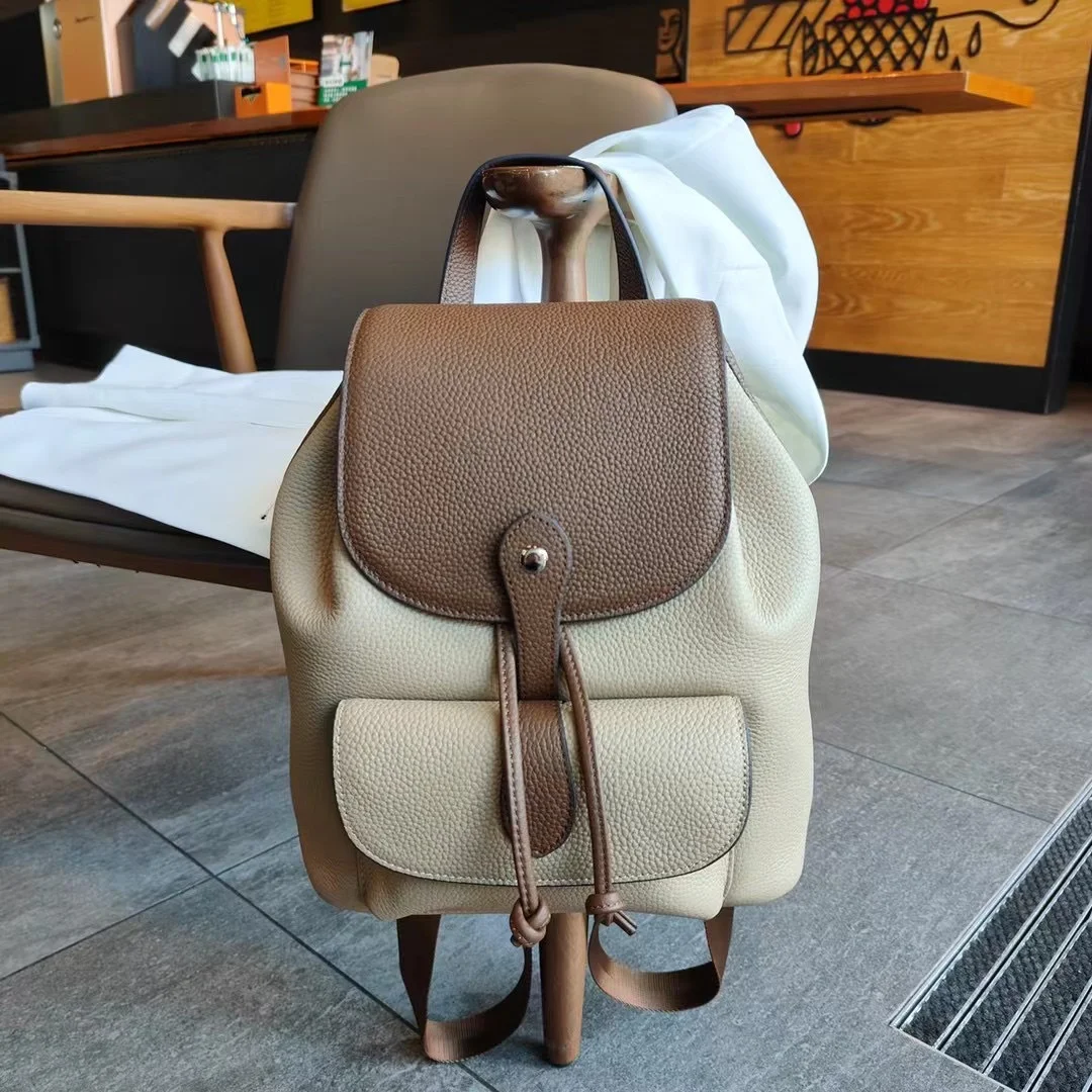 Genuine Grade Cow Leather Women's Fashion Backpacks Luxury Designer Brand Female Casual Travel Backpack Student Schoolbag New