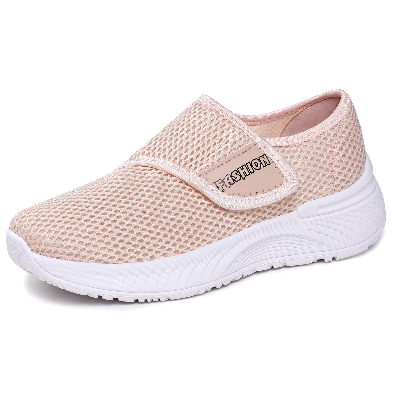 Damen Frühling Neue Vielseitige Atmungsaktive Klettverschluss-Wanderschuhe mit Weicher Sohle, Ermüdungsfrei, Größen 36-43 – Detail 6