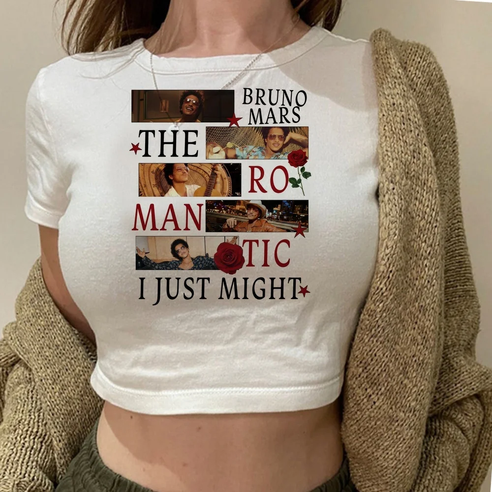Bruno Mars crop top shoujo streetwear graphic cutecore goth t shirt gyaru dollette emo