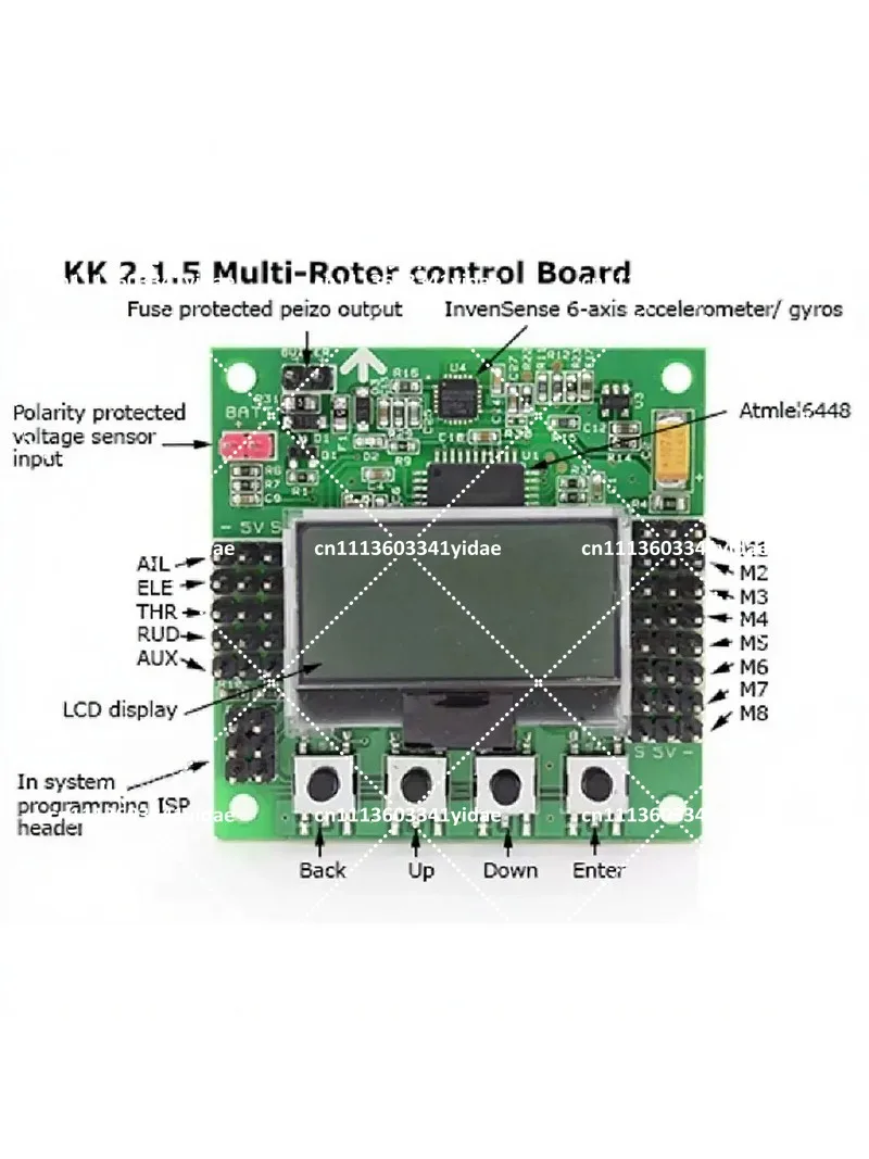 KK2.1.5 Control Board for RC Multi Rotor Drone Flight Controller No Protective Box