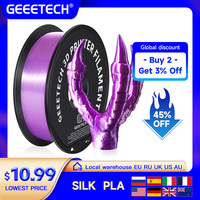 GEEETECH 3d Silk PLA Filament 1kg1.75mm Spool Wire For 3D Printer Material,Safety, Vacuum packaging, special color, Bubble free