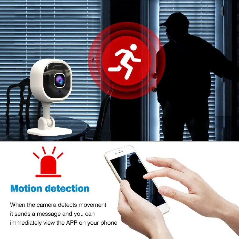 HD night vision two-way intercom mini camera home smart mobile remote camera Wireless WiFi security monitoring probe