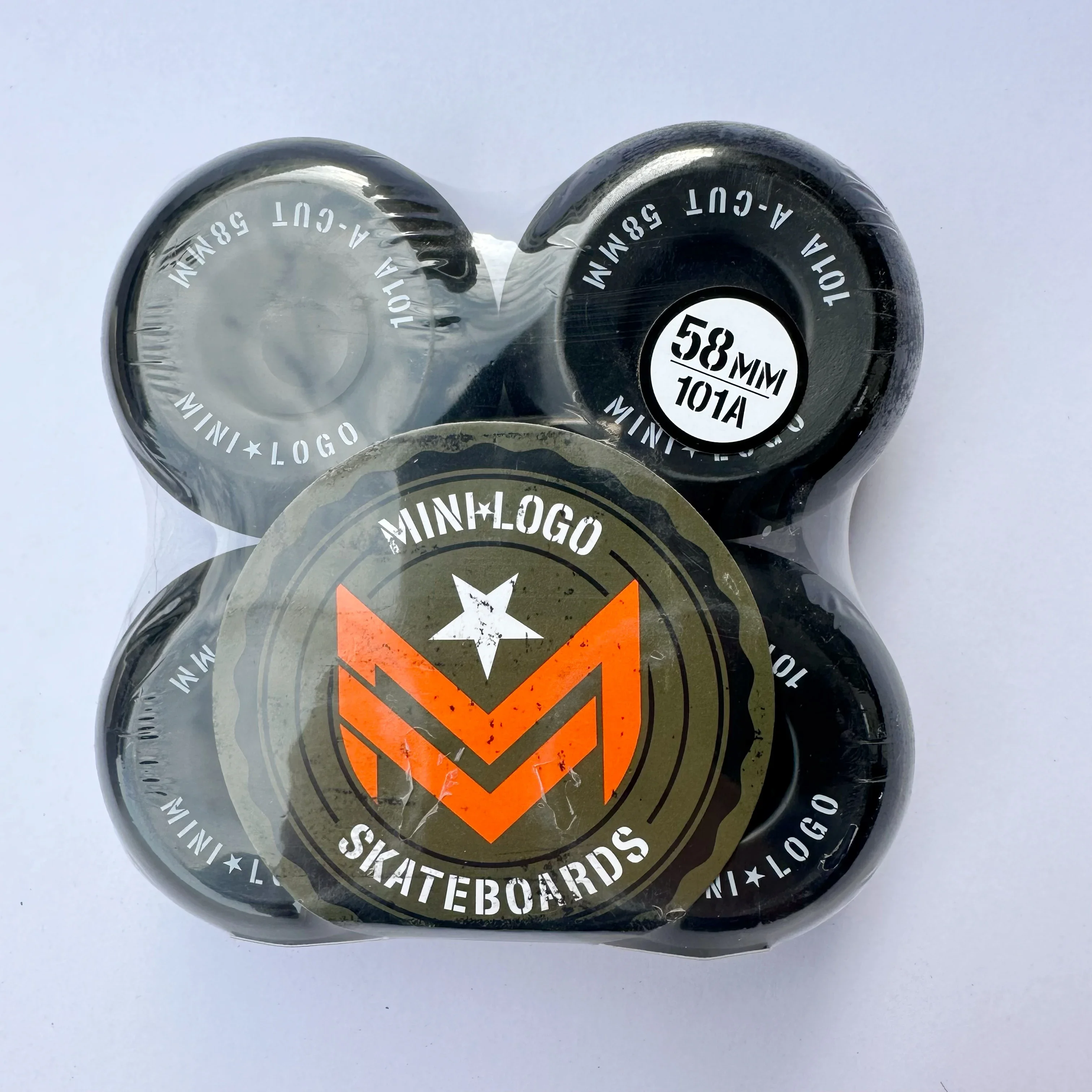 58MM MIMILOGO skateboard wheels full conical shape 101A good quality pu polyurethane skate wheel