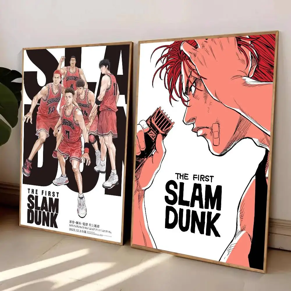 الأول S-sLAM D-DUNK أنيمي المشارك عالية الوضوح ملصق فني ذاتية اللصق مقاوم للماء ديكور المنزل لغرفة المعيشة