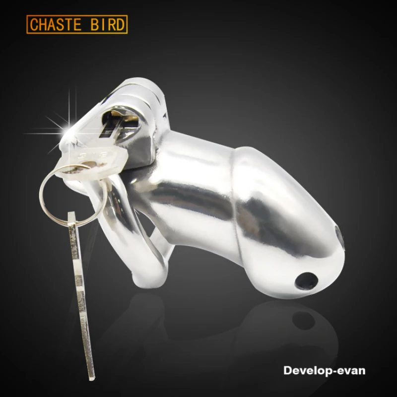 CHASTE BIRD Male 316L Stainless Steel Luxury Honorable Standard Size Cage Belt HT-V2  Chastity Magic Locker Device Sex Toy A257