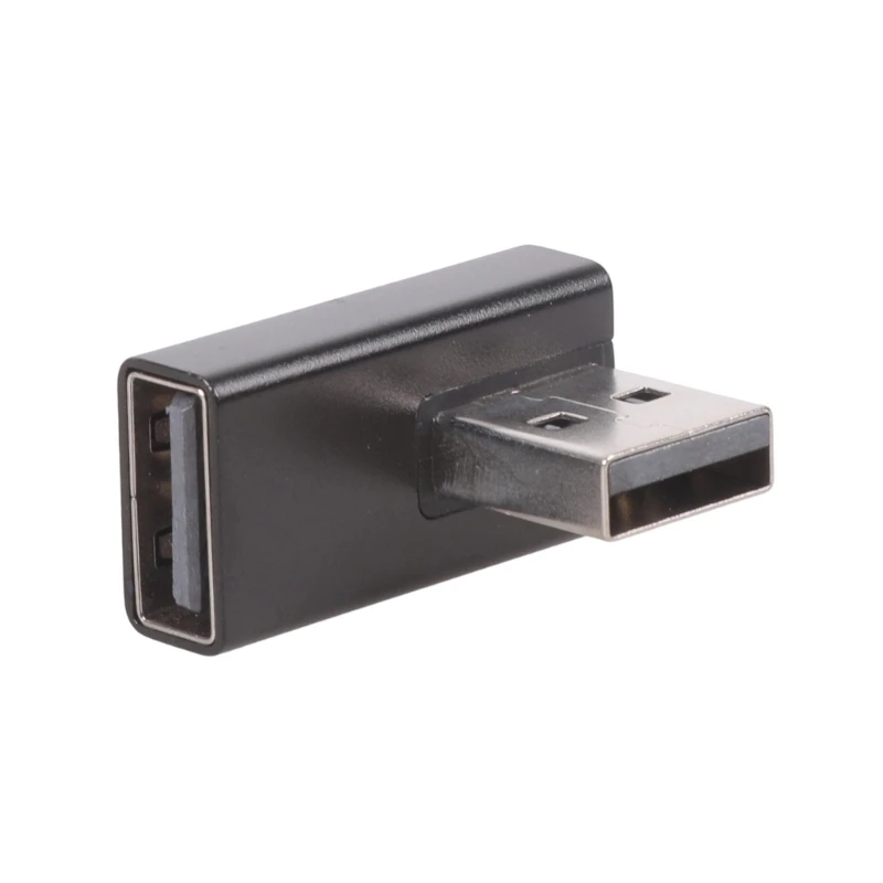 2Pcs Fast Speed USB Converters Adapter 90 Bend Male Female for Electronics 83CF