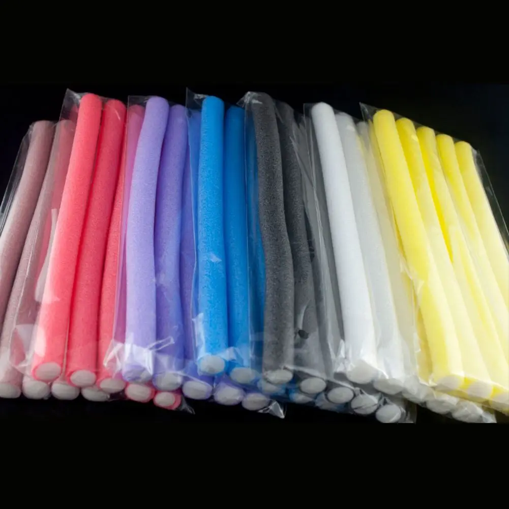 Fast Shipping Wholesale 10pcs Lot Curler Makers Soft Foam Bendy Twist Curls DIY Styling Hair Rollers Tool for Women Accessories