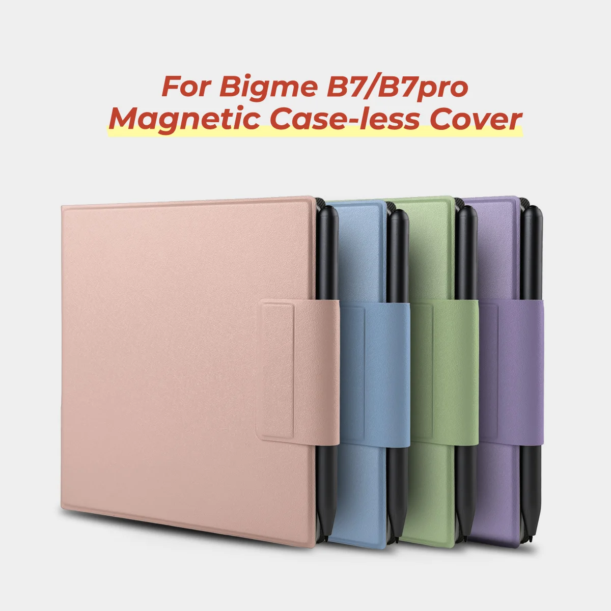 Twosheep Magnetic Case for Bigme B7 Bigme B7pro 7 Inch Frameless Ultra Slim Auto Sleep Wake Minimalist Solid Color Style