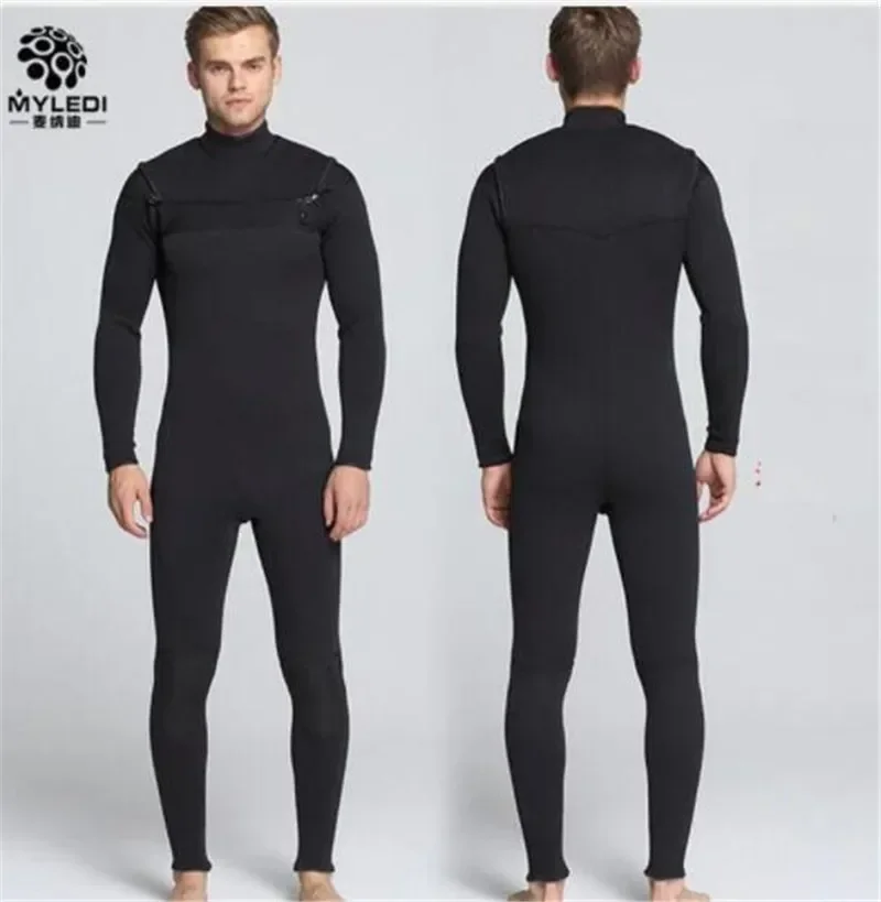 Muta da sub da uomo in Neoprene da 3MM muta da uomo a maniche lunghe petto busto anteriore cerniera Fullbody Swim Scuba surf Snorkeling