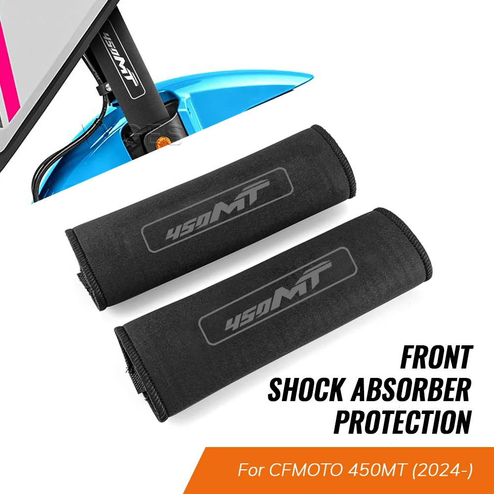 Motorcycle For CFMOTO 450MT 450 MT Front Fork Protection Cover Shock Absorber Dust Protector Stretch Fabrics Sleeve