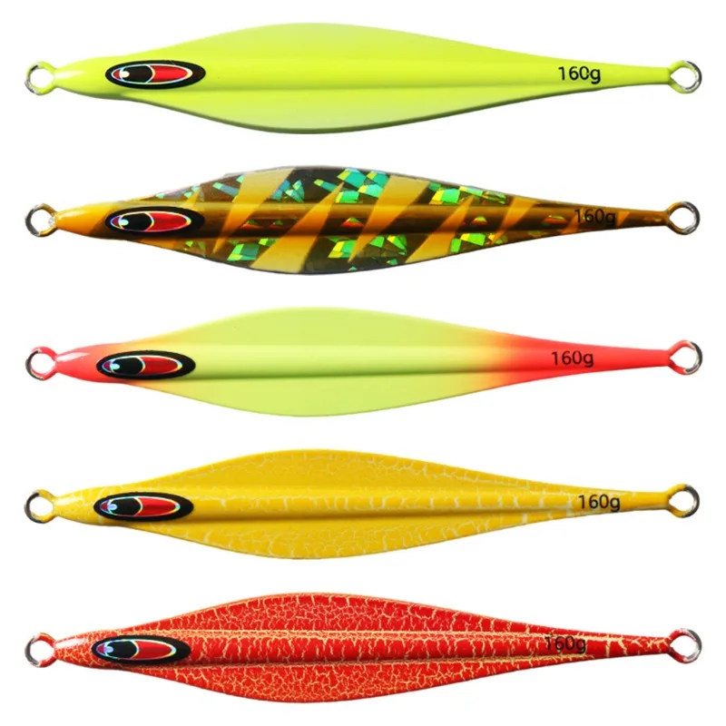 

Slow Shaking Iron Plate Night Light Airplane Board SlowLead Bait160g200g300g400gSea Boat GoldenSpear Fish BaitFishing for Cracks