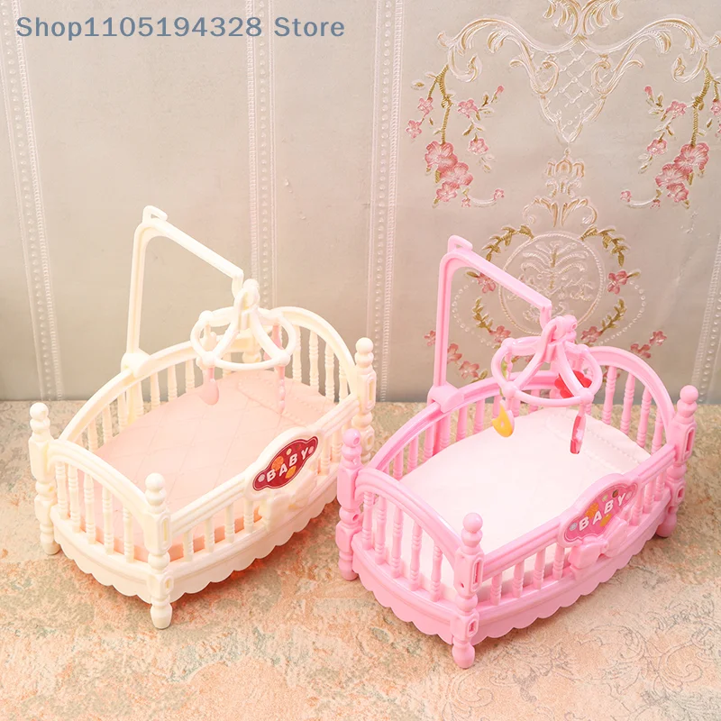 [YA] 1Pc 1:12 Casa delle bambole in miniatura Camera del bambino Culla Letto Culla Letto Mobili Modello Decor Giocattolo Casa di bambola Accessori