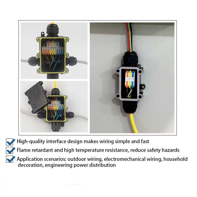 Universal Compact Conductor Spring Splicing 2/3Pin Docking Connector Mini Fast Wire Cable Connector Push-in Terminal Block