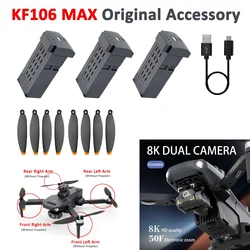 KF106 Max Drone Original Accessory Propeller Maple Leaf Blade Battery USB Charger Front Rear Arm with Brushless Motor Controller