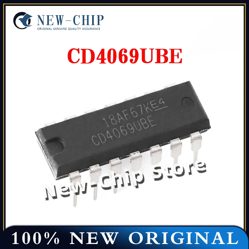 5PCS-50PCS/LOT CD4069UBE DIP-14 New Original  CD4069U CD4069BE  CD4069 4069  IC Chipset