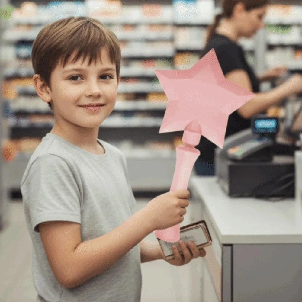 Creative 3D Printed Wand Tap To Pay Detachable Portable Star Magic Wand Holder Funny Lightweight Contactless Payment Sleeve