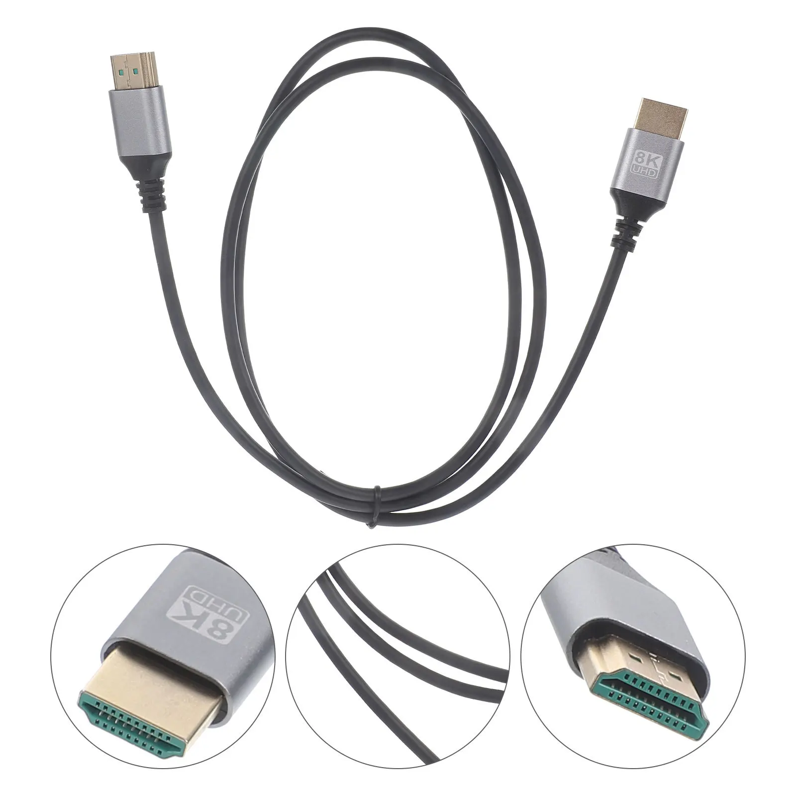 

1M 8K Video Cable 19+1 Core High .1 Cord For Monitor Computer Laptop Male To Male Connector Projector Adapter Monitor