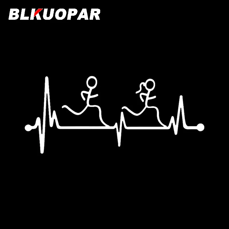 BLKUOPAR الرياضة مطاردة ضربات القلب خط ملصقات السيارات الإبداعية ملصق حائط من الفينيل واقية من الشمس يموت قطع الوفير دراجة نارية سيارة التصميم