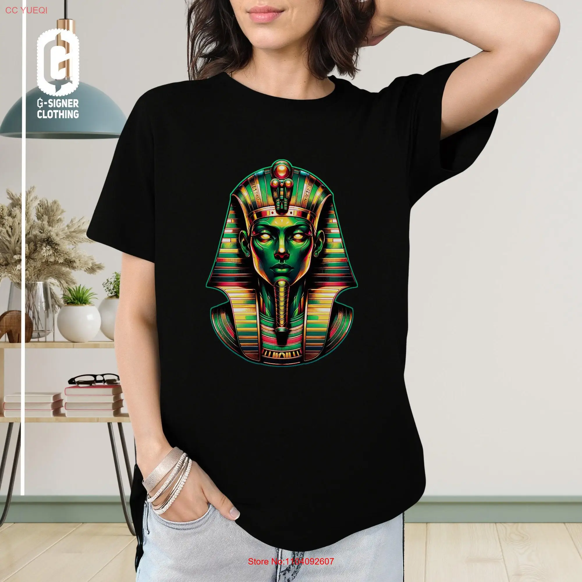 Egyptian Mythology Idea T Shirt Ancient Pharaoh God King Classic Historic Theme Unique Timeless Design Crewneck