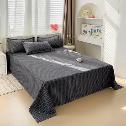 Bed Sheet for Thin Fabric Top Sheet Smooth Flat Bed Sheet for Twin Queen King Bedding Flat Beds... product image