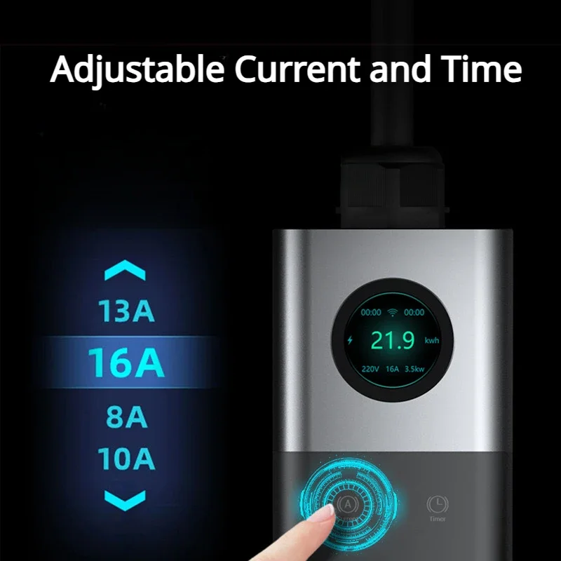 FITMPH-cargador EV inteligente tipo 2, dispositivo con aplicación, WiFi, Bluetooth, Compatible con todos los IEC 62196-2 EV, identificación automática de corriente