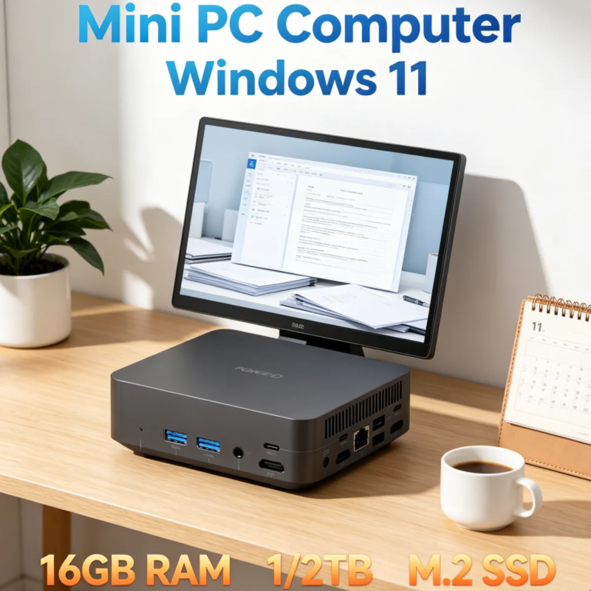 Core i9 8950HK MINI PC Windows 11 Pro Small Pocket Computer 16GB  1TB 2TB SSD WIFI 6 BT5.2 4K HD Mini Gaming Office Study Pc