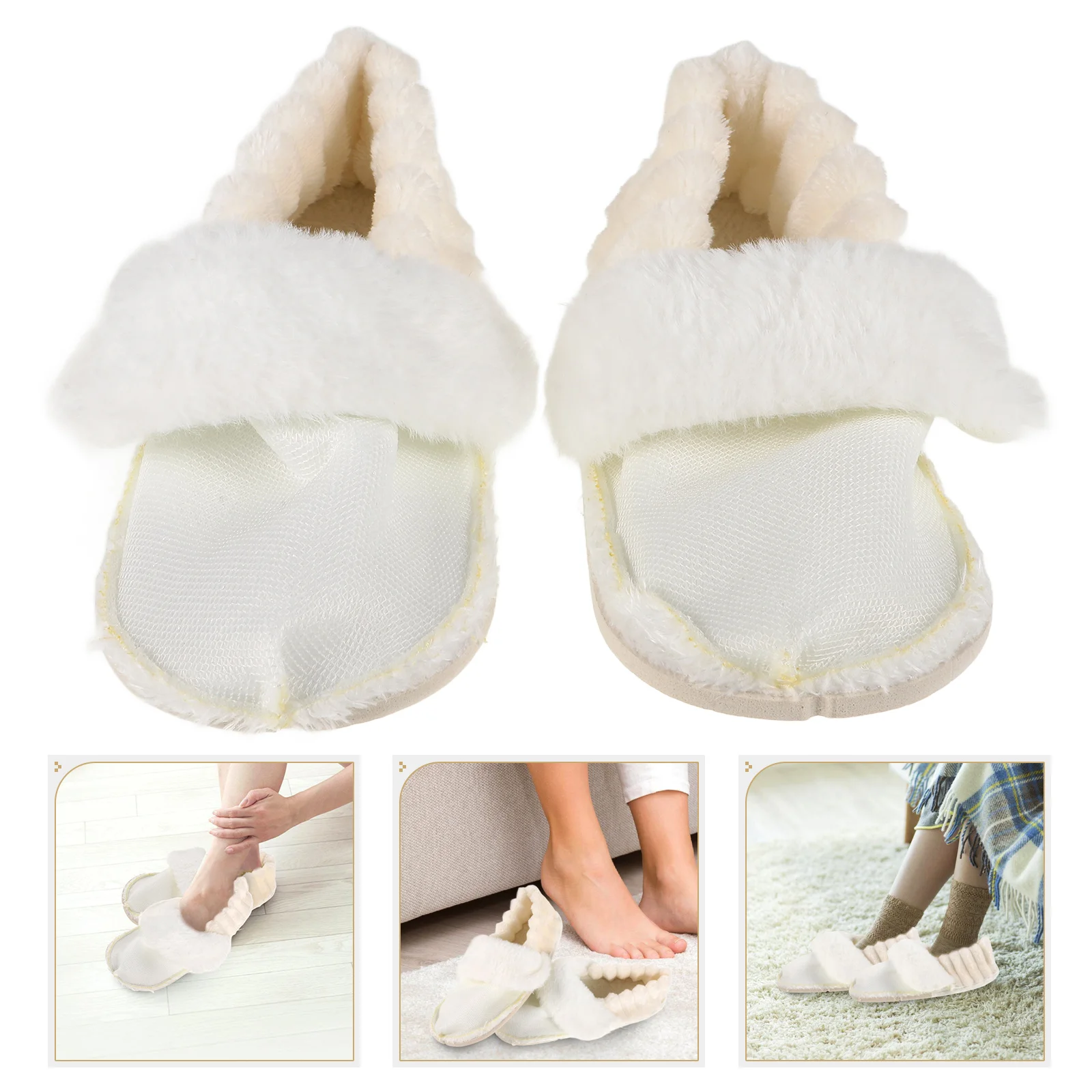 

Thermal Cover Slippers Removable Insole Clogs Winter Removal Liners Replacement Plush Fleece Shoe Cozy Shoes Inner