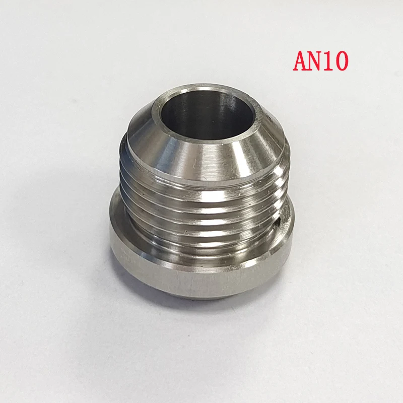 Conector macho de soldadura de acero inoxidable AN8 AN10