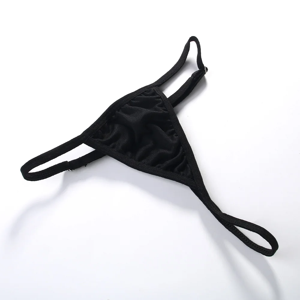 Stonefans المبالغة كبيرة الصليب حجر الراين ثونغ الجسم سلسلة للنساء مثير منخفضة الخصر الأحمر الأسود القماش سراويل رفيعة مجوهرات