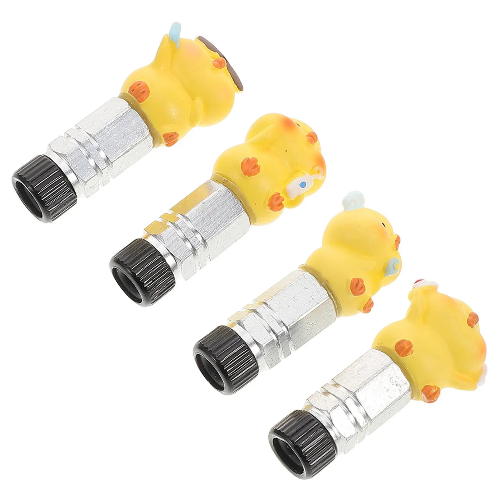 

s Tire Valve Core Decorative Adapter Compatible Stylish Quick Inflation Durable prank spoof luminous cap duck stem bike tire