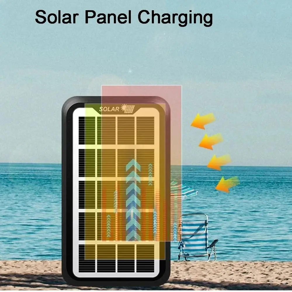 Pannello solare che carica la luce solare del cortile impermeabilizzazione quotidiana Pratica luce di emergenza multifunzionale di alta qualità