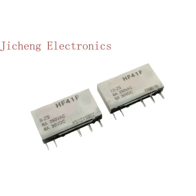 

10PCS Relay HF41F/12-ZST HF41F/24-ZS with base 41F-1Z-C2-1 41F/5-ZS