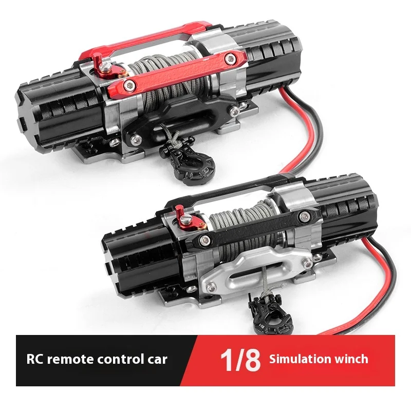 Remote Control Car Metal Upgrade Accessories 1:7 1:8 Climbing Car Simulation Electric Metal Winch Suitable For Tank300 Rlaarlo