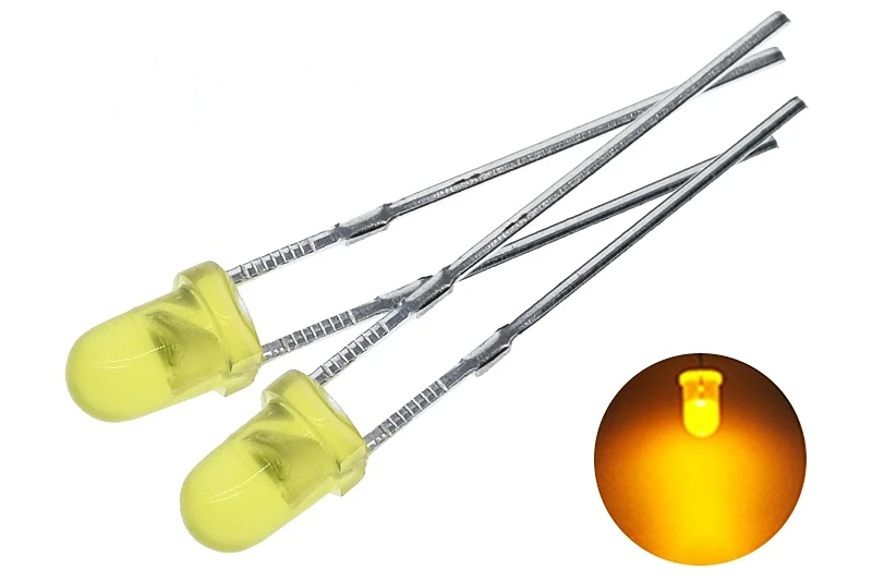 100pcs F5mm 1w led chip LED Diode Light   Green Blue White Yellow Red COMPONENT DIY kit led chip led diy