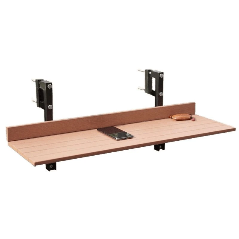 

Modern outdoor plastic wood table, bar table, balcony hanging table railing folding table, small table waterproof and sun protec