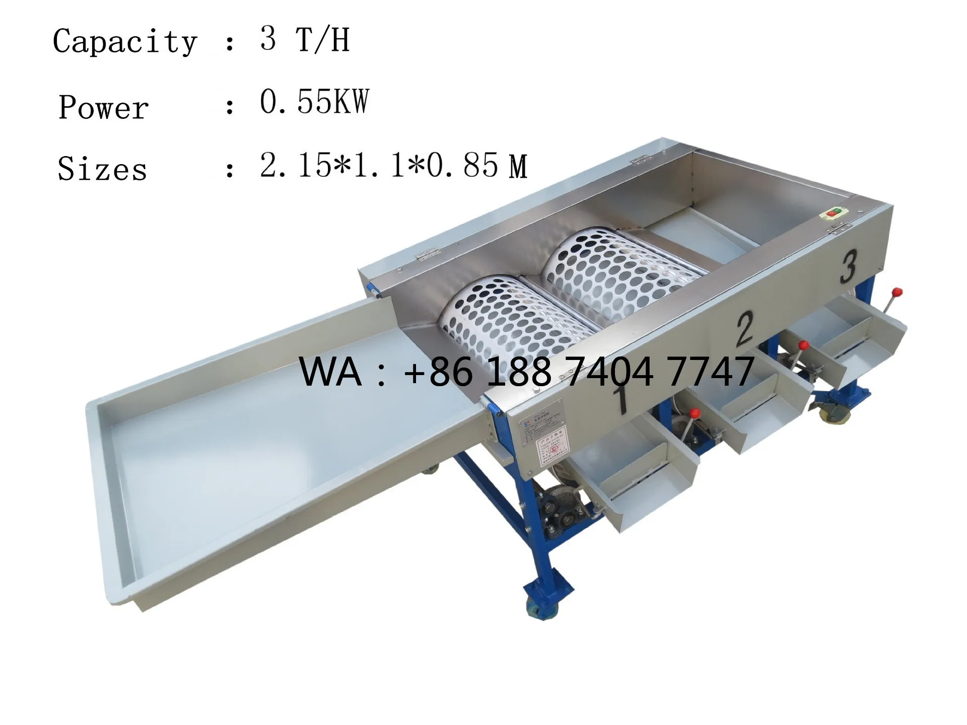 Suote Small Fruit Sorting Machine for Citrus Garlic Grading SUS304 Material Eco-Friendly New Used Condition for Farm Industries